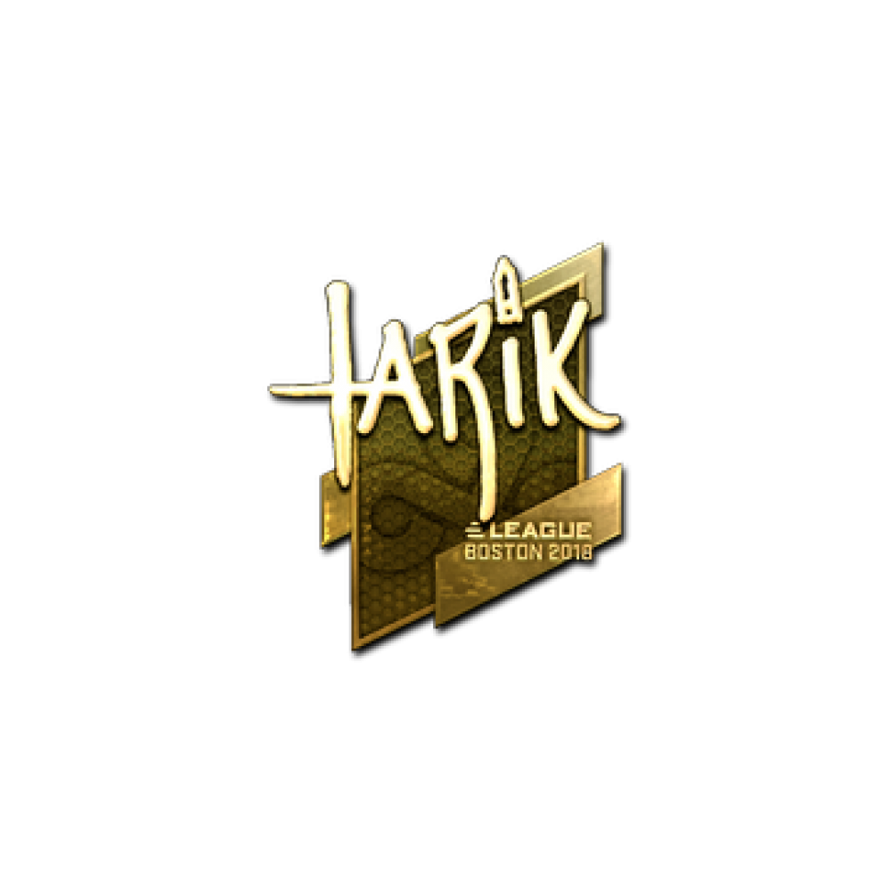 Sticker | tarik (Gold) | Boston 2018