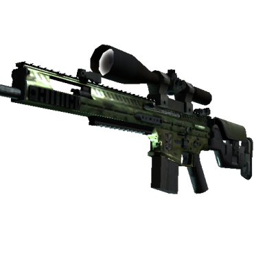 SCAR-20 | Green Marine (Well-Worn)