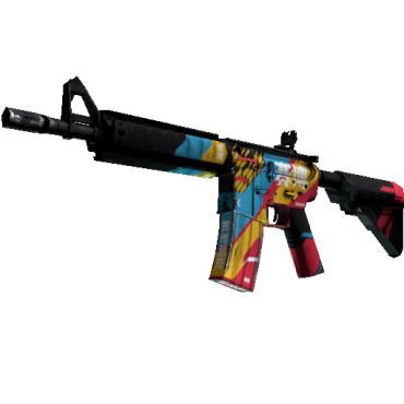 M4A4 | Cyber Security (Well-Worn)