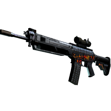 StatTrak™ SG 553 | Heavy Metal (Minimal Wear)