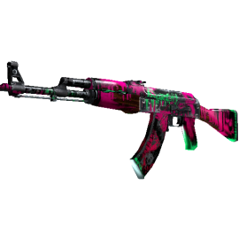 StatTrak™ AK-47 | Neon Revolution (Battle-Scarred)