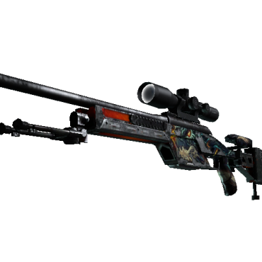 StatTrak™ SSG 08 | Dragonfire (Battle-Scarred)